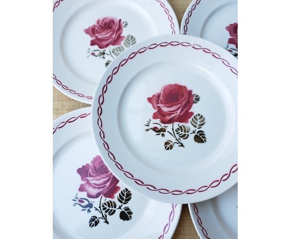 Set of 6 flat plates