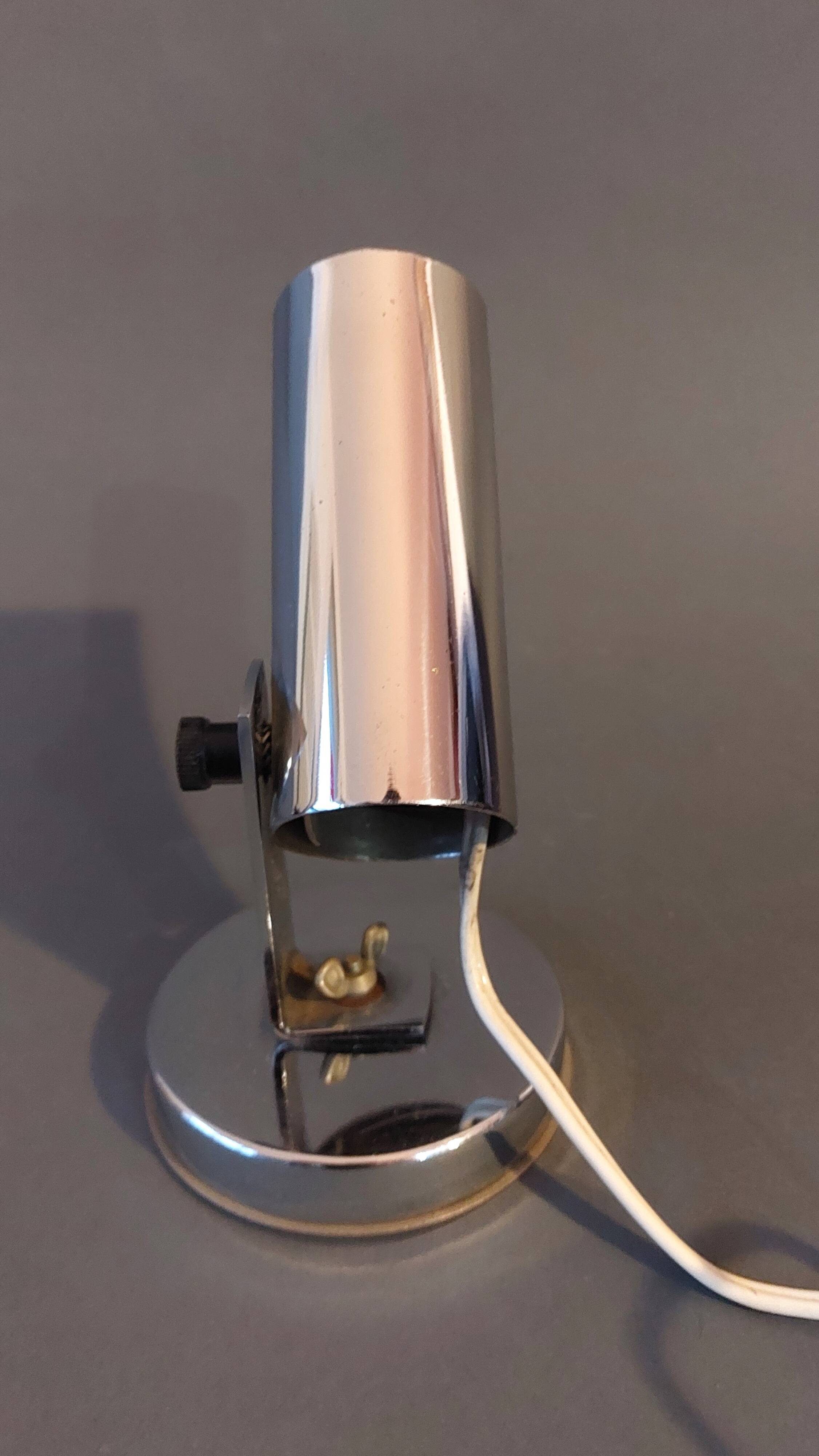 Vintage 1960 chrome wall light.