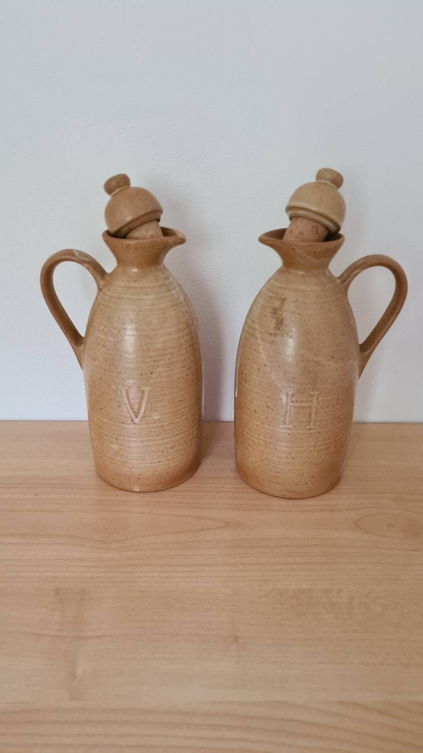 Carafe pitcher Stoneware Village France