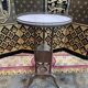Louis XVI style pedestal table marble