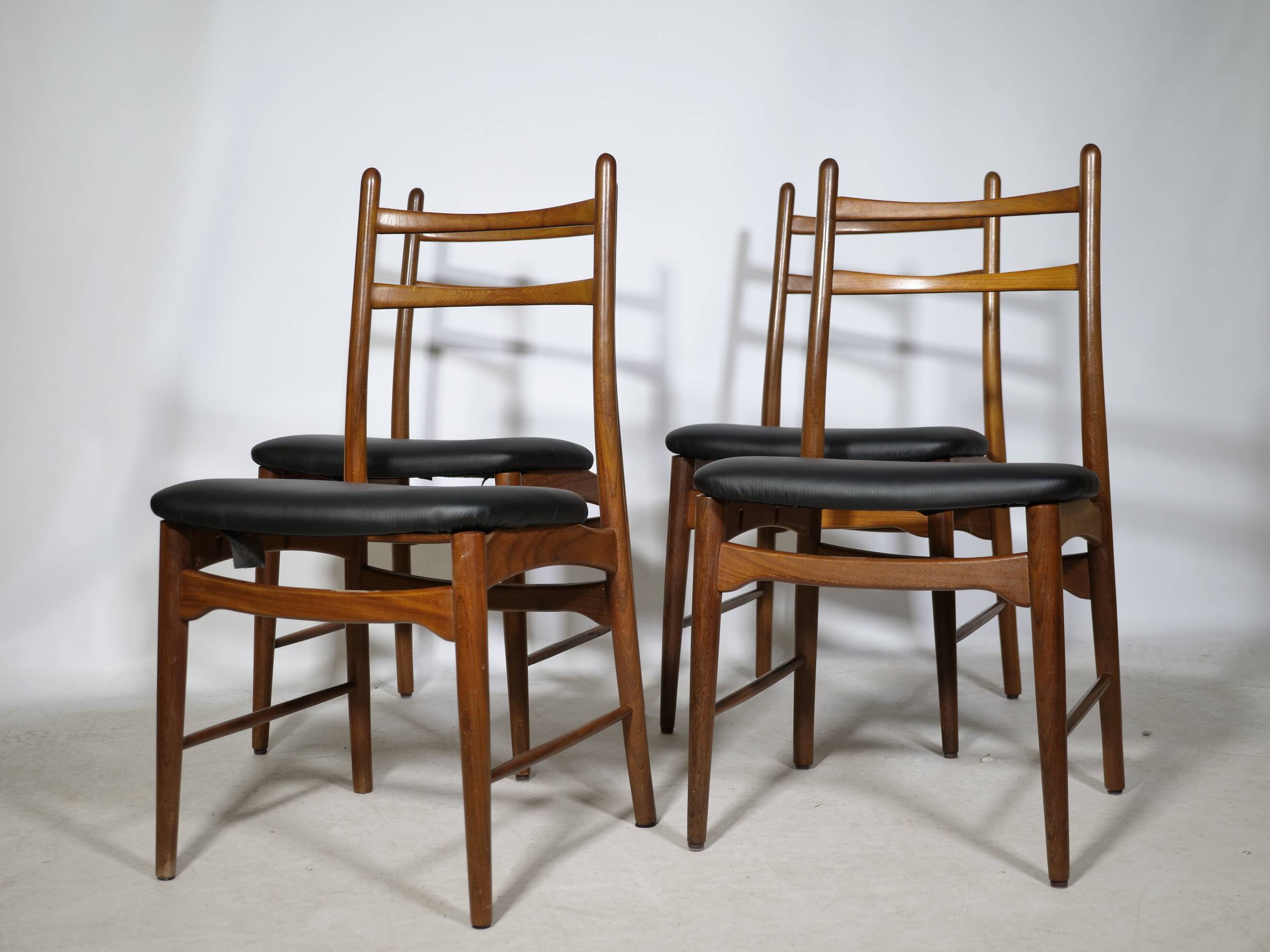 Teak Dining Chairs, Design by Georg Leowald for Wilkhahn, Set of 4, 1960s