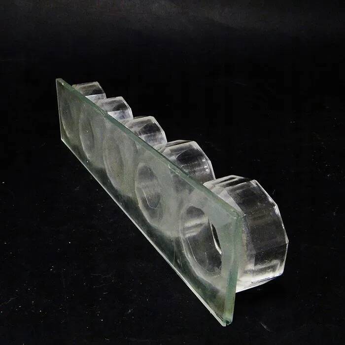 J4i art deco set of crystal salt shakers