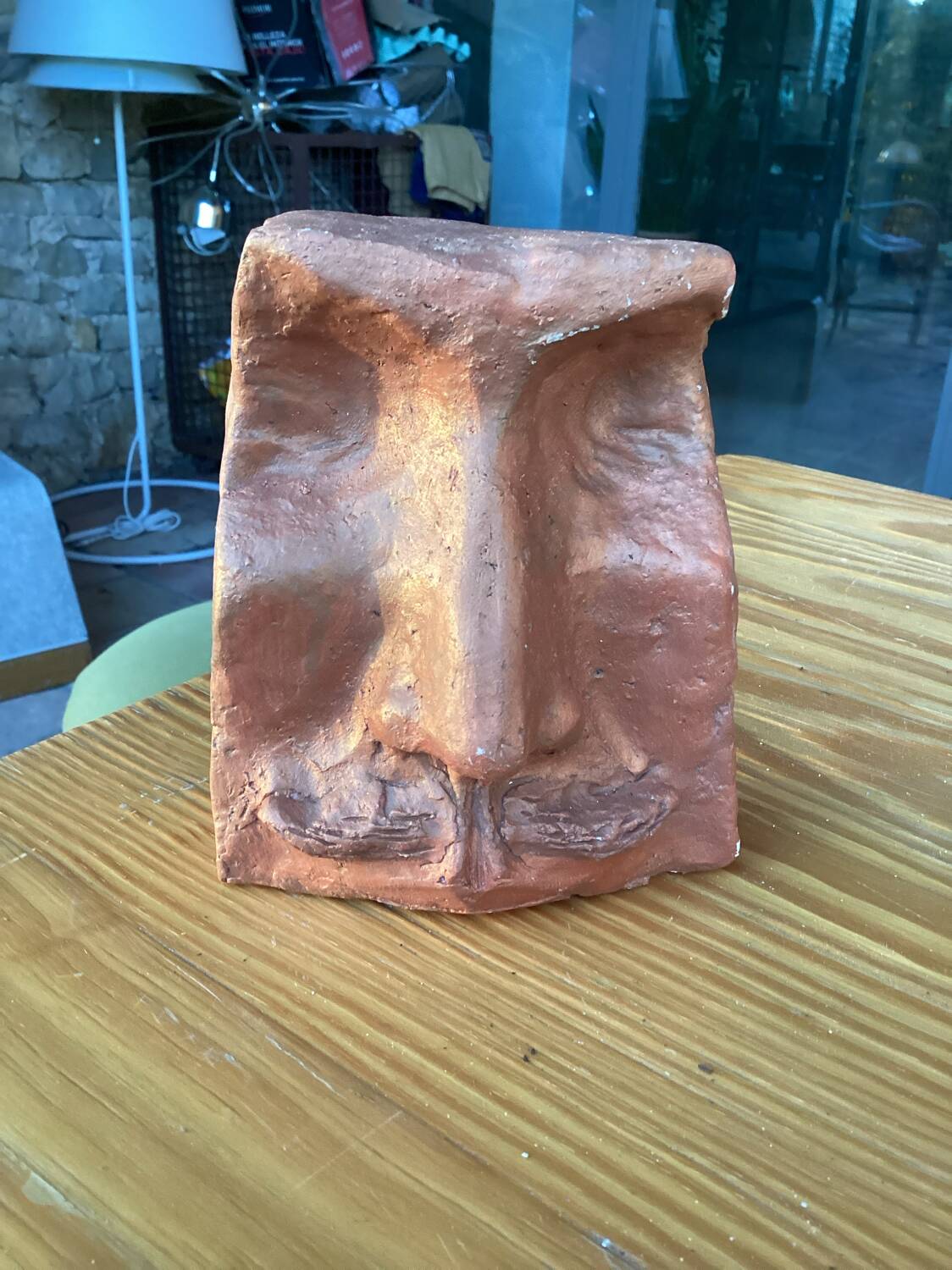 Vintage ceramic half head