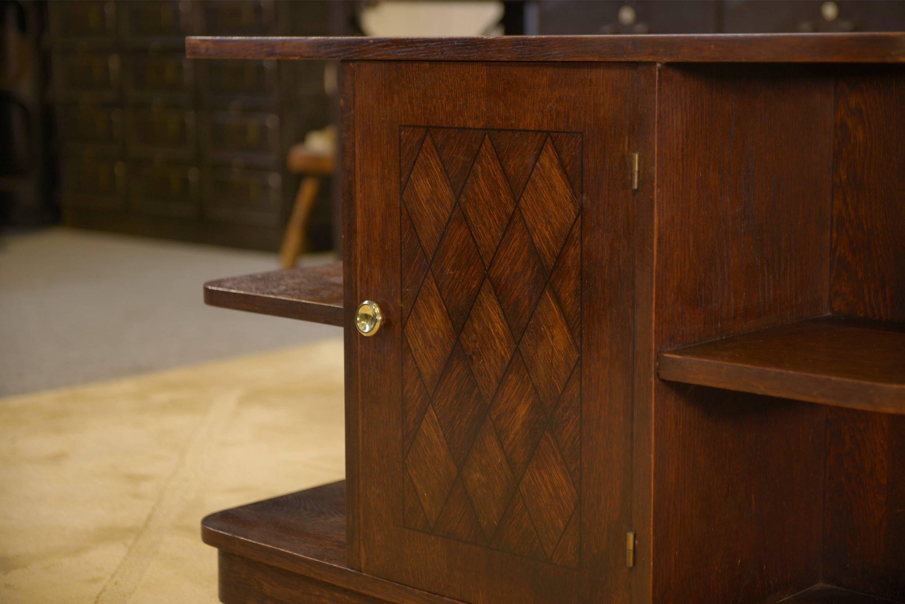 1960s oak side table