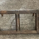 Vintage rattan coat rack from the 60s