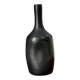 Artisanal black bottle vase