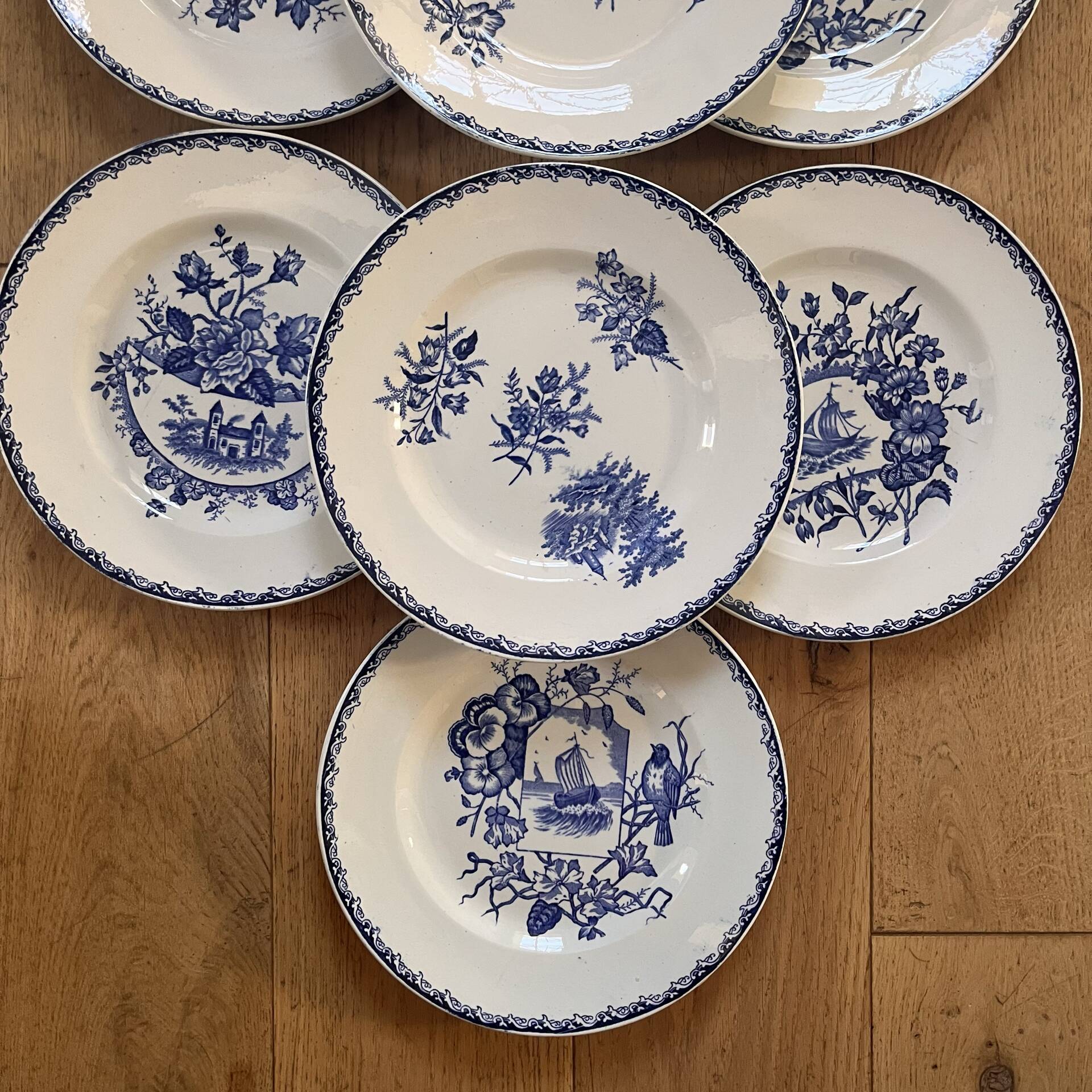 8 plates Iron Earth Landscapes