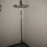 Vintage chrome metal coat rack