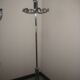 Vintage chrome metal coat rack
