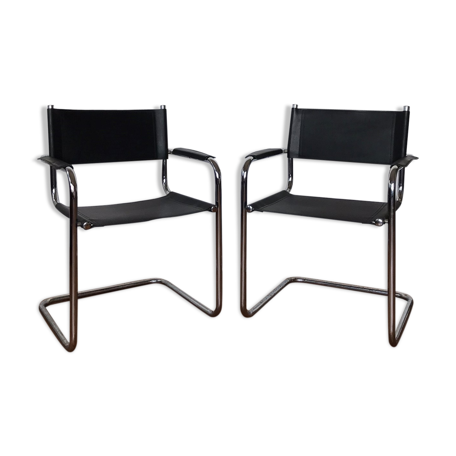 Pair vintage armchairs