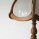 Wood and glass table lamp by Asmuth Leuchten