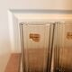 Ancien lot 6 verres strié fumé noir luminarc