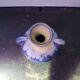 Old vase alpho ceramic blue 1970