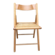 80s wooden and cane folding chair
