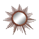 Vintage sun mirror - rattan / wicker - 1970