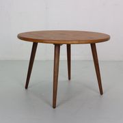 Table basse ronde scandinave en teck moderne, Danemark des années 1960
