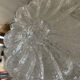 Molded glass wall lamp from the 70s