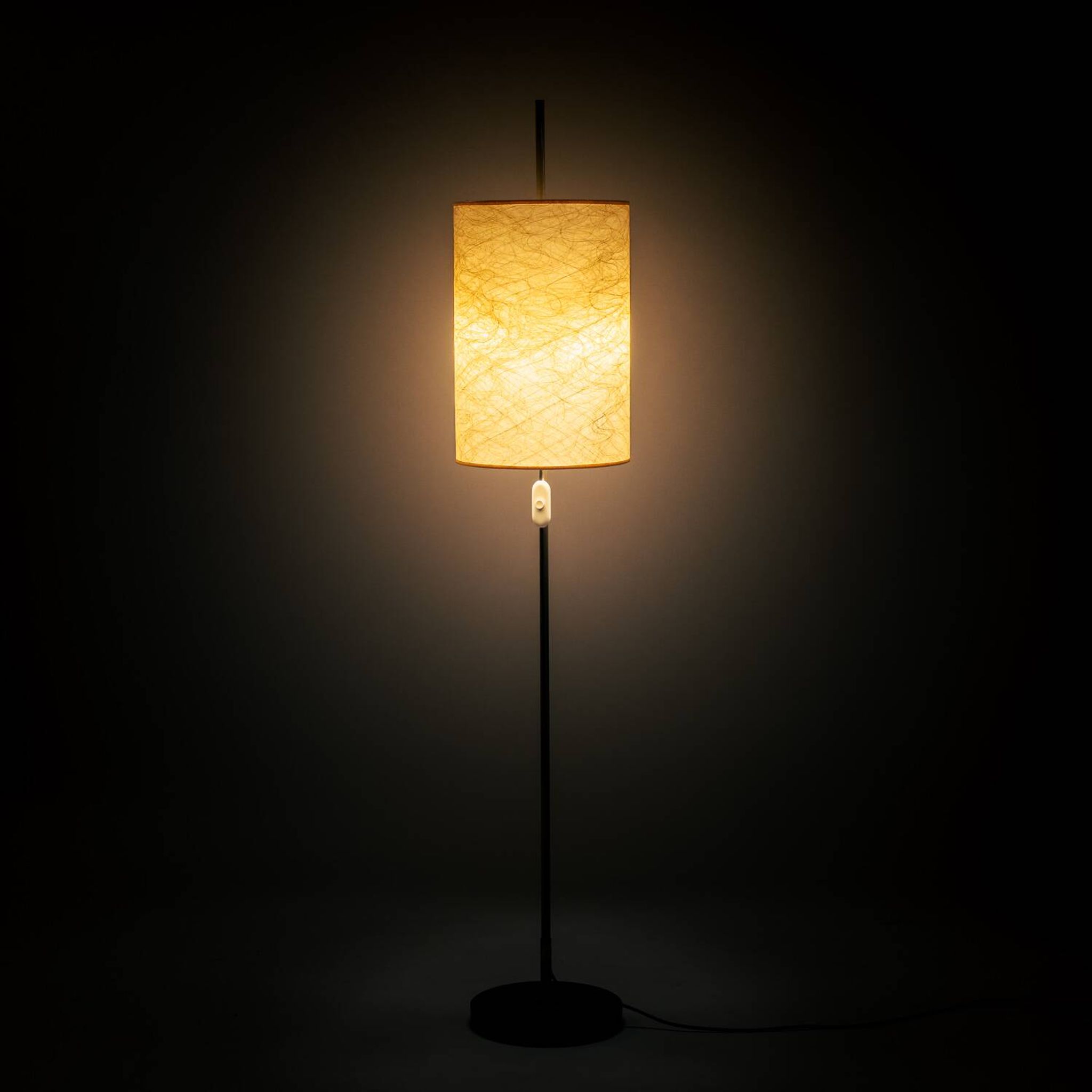 Lampadaire réglable en hauteur en résine et métal, années 1960