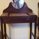 Wood and red marble dressing table