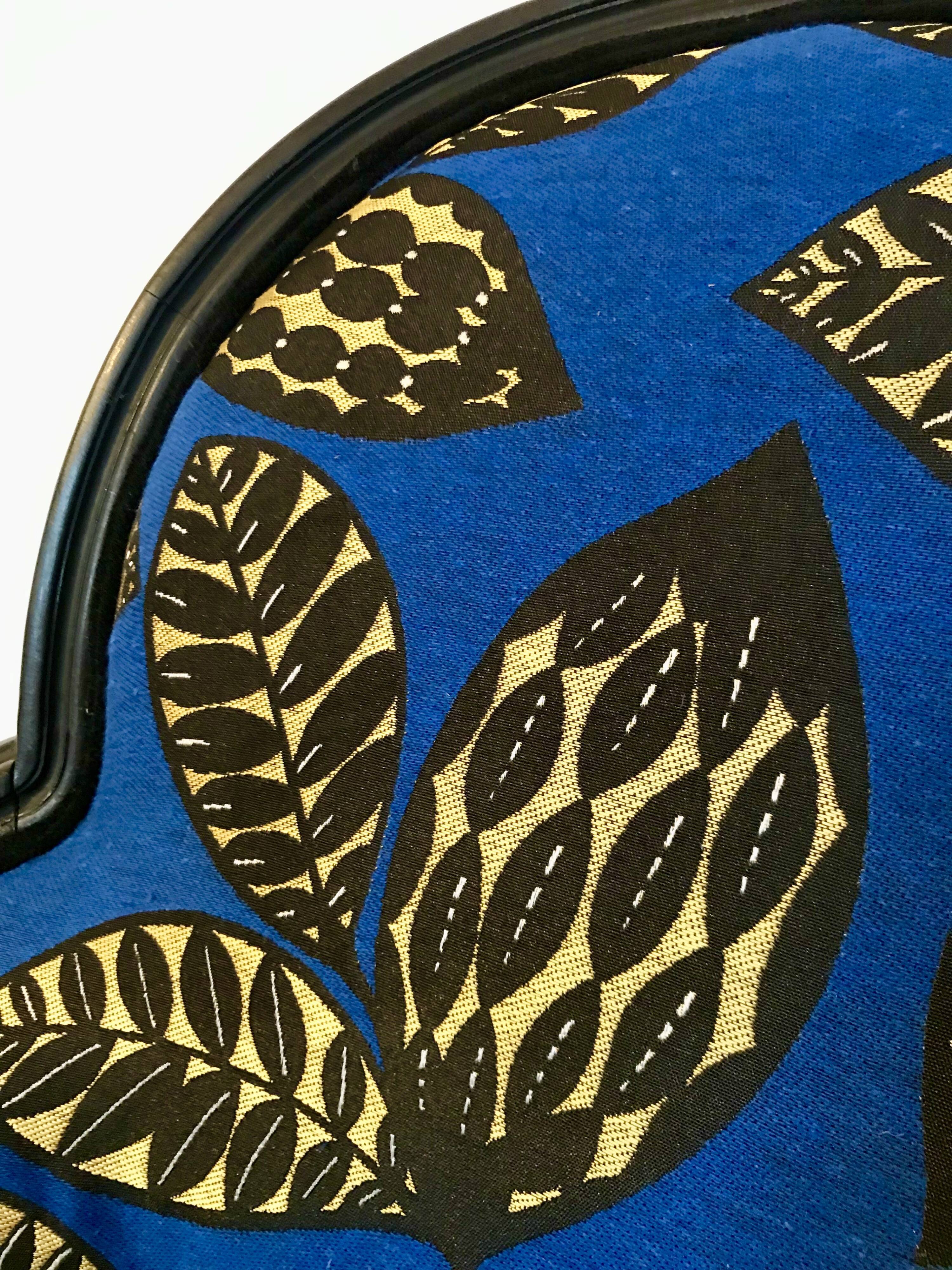 2 fully restored antique bergère armchairs