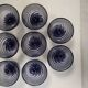 Set of 4 ARC Vintage Swirl Glass Dessert Cups