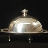 Silver metal caviar display