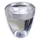 Reversible glass candle holder 1980