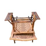 Rattan and bamboo deck chair from around 1940.
