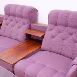 Ensemble de salon vintage bloc de l'Est, Tchécoslovaquie, 1980