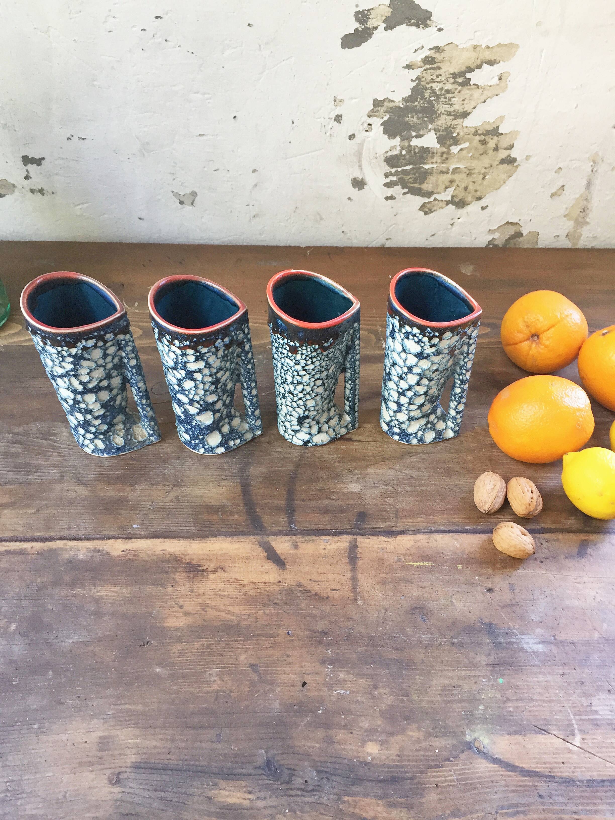 Set 4 Fat Lava Vallars mug