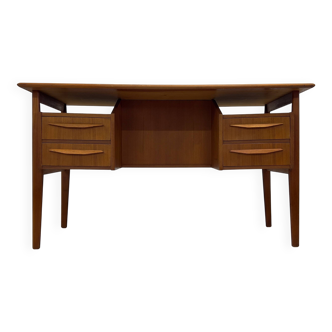 Teak Desk By Gunner Nielsen For Tibergaard, 1960s.
