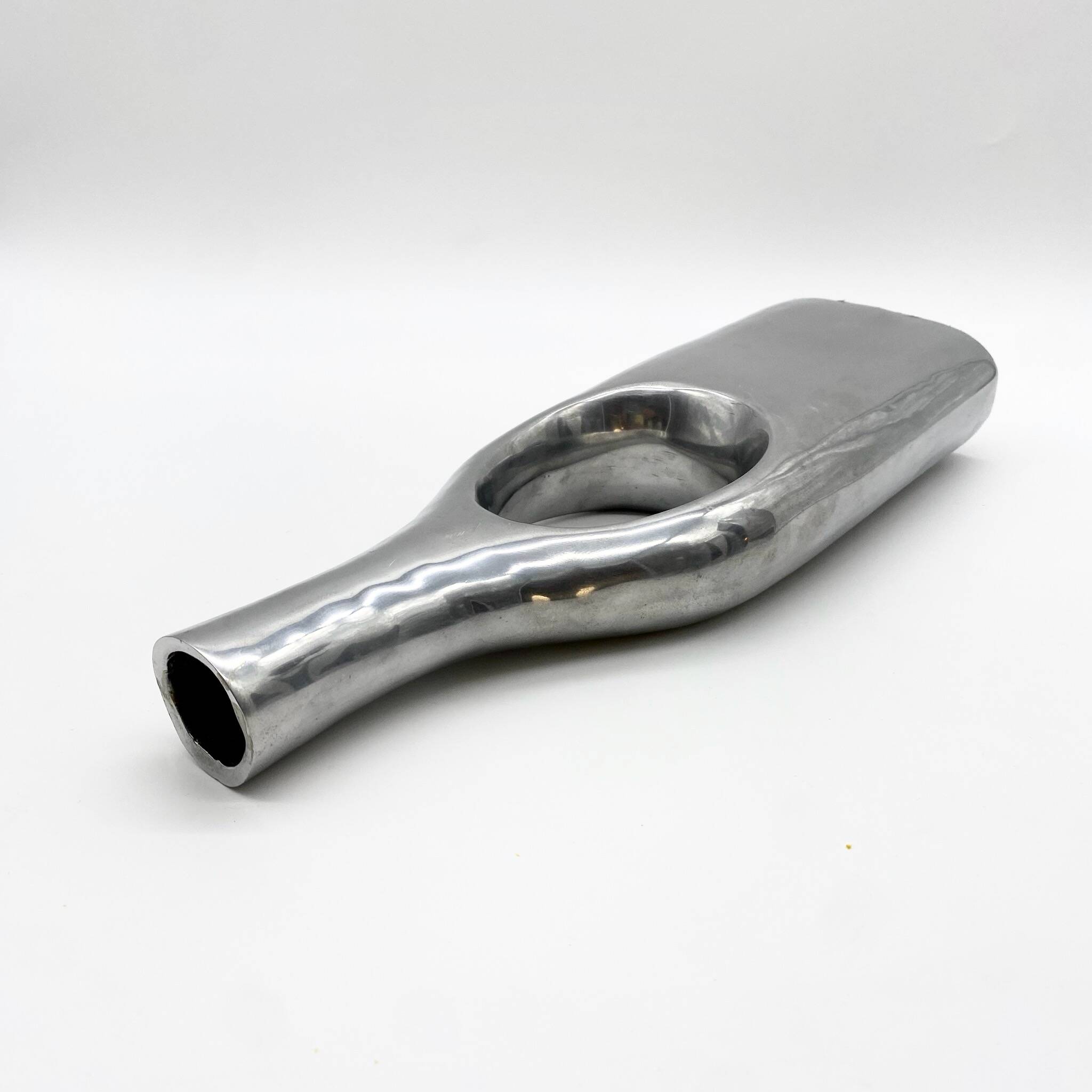 Modernist vase / cast aluminum – 1970s