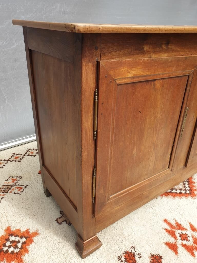 Norman countryside buffet in solid cherry wood nineteenth