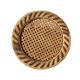 Vintage wicker and rattan stool from the 70s Emmanuelle.