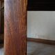 Table de ferme XXL rustique brutaliste "Olavi" en orme teinté NF meubles 12 convives