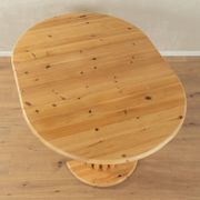 Table de salle à manger extensible des années 80 avec pieds en bois