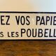 Plaquette émaillée d’école