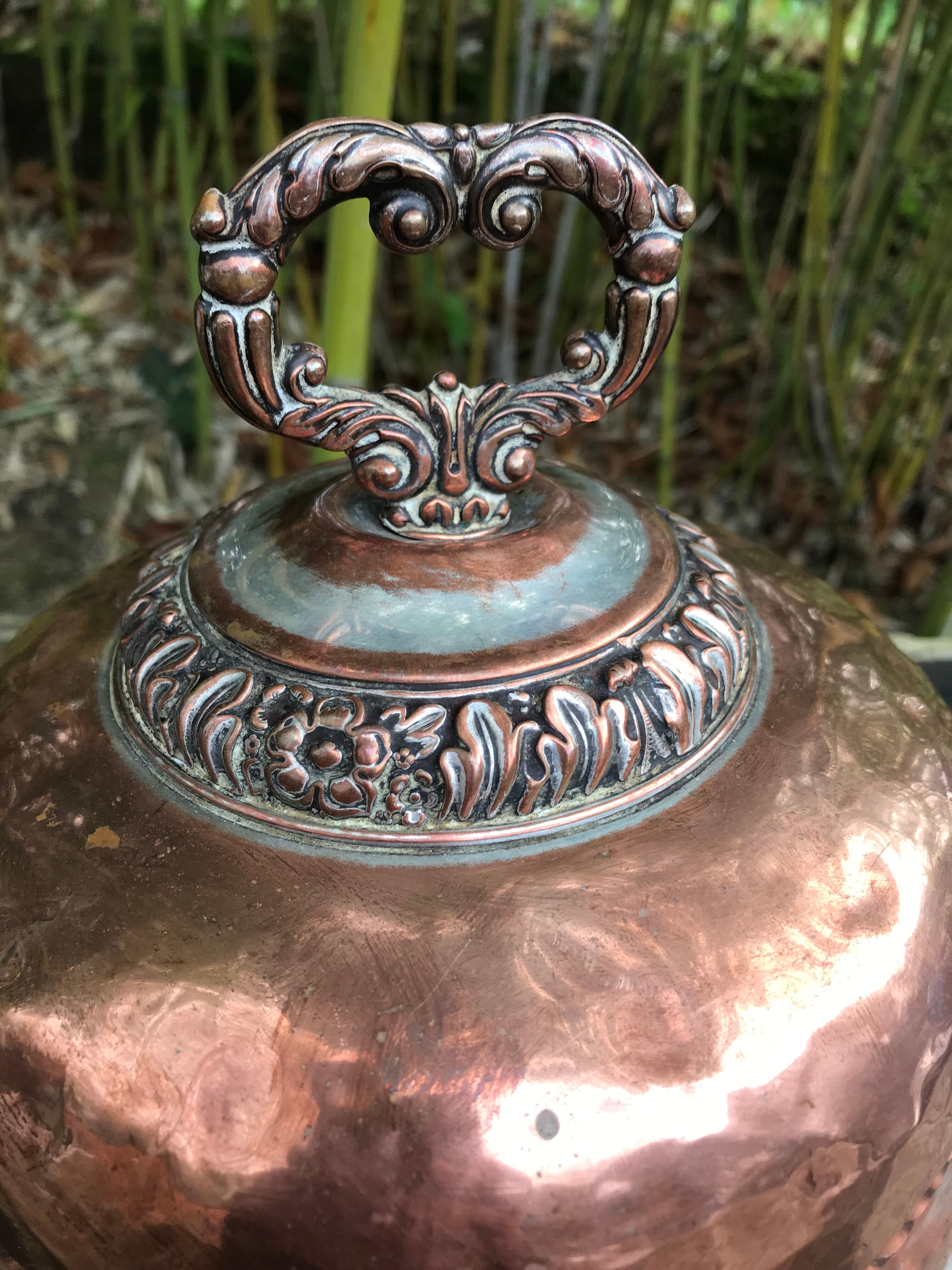 Old copper bell, copper kitchen utensil