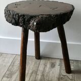 Raw art wood stool