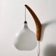 MK10987 Applique en teck et verre par Uno & Östen Kristiansson pour Luxus