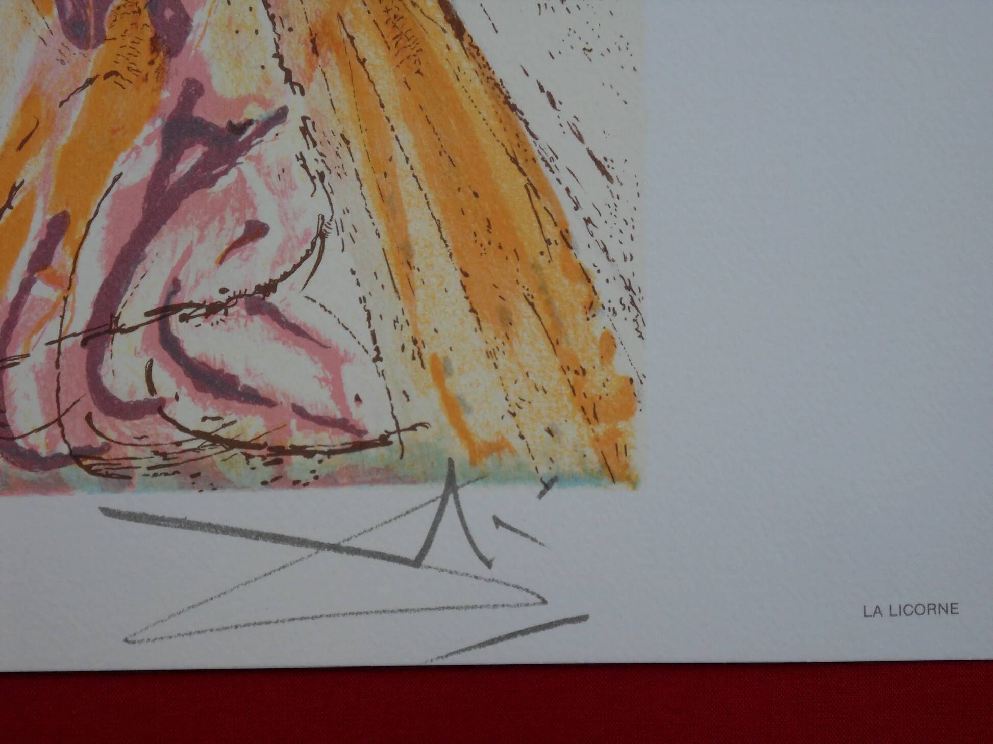 Salvador Dali: Horses, The Unicorn - Signed Lithograph