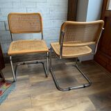 4 chaises italiennes du milieu du siècle Marcel Breuer B32 Cesca, années 70