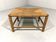 Tabouret en chêne bas avec assise en paille des années 1930