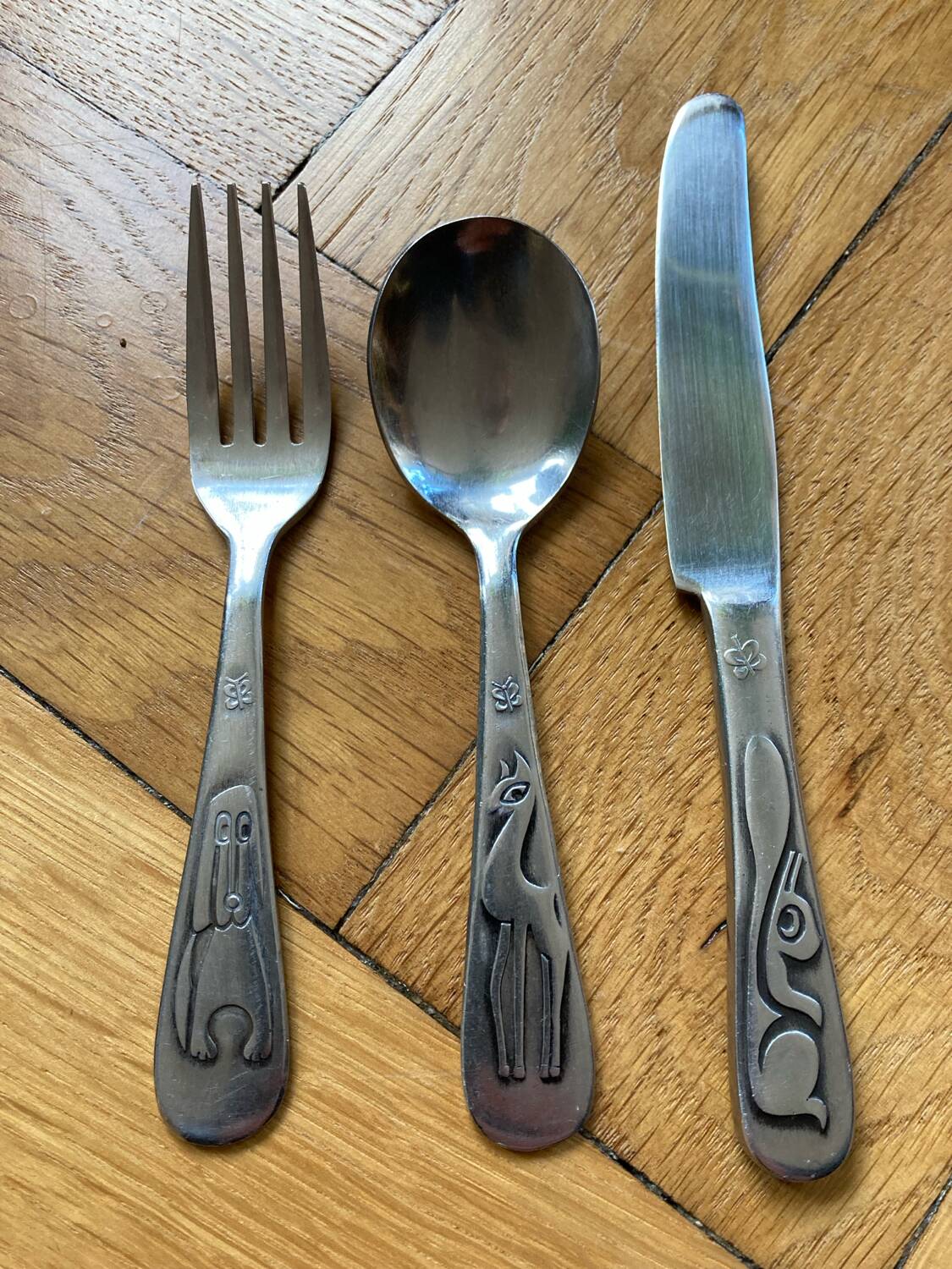 Old children's cutlery