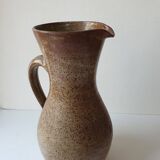 Large glazed stoneware ceramic pitcher Le refuge - 29cm
