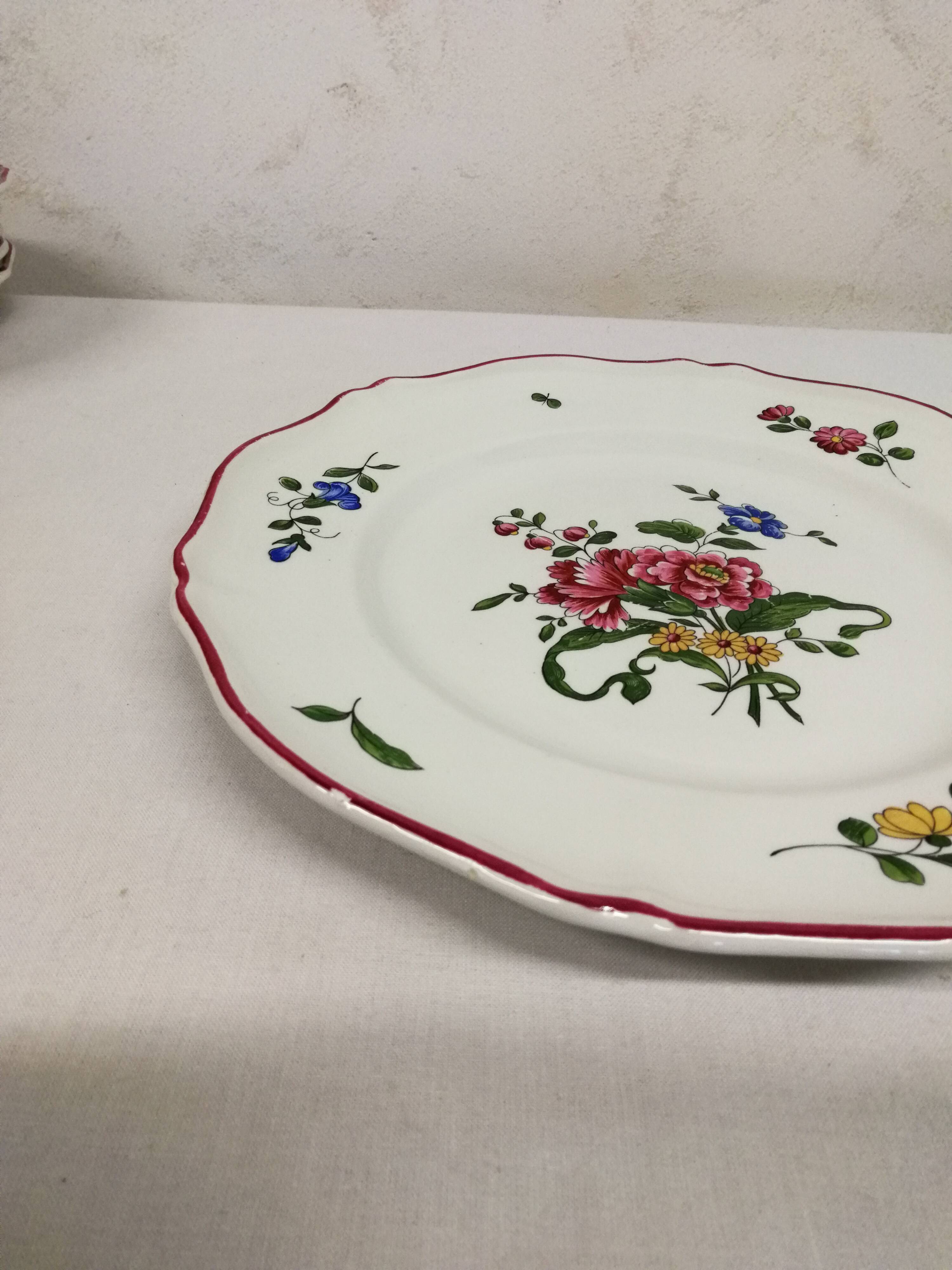 Old Saint Amand Plate Service 1713 France