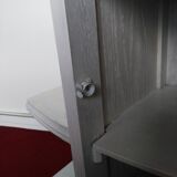 Art Deco bedside table top red marble