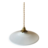 Suspension opaline ancienne D27cm