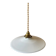 Antique opaline suspension D27cm