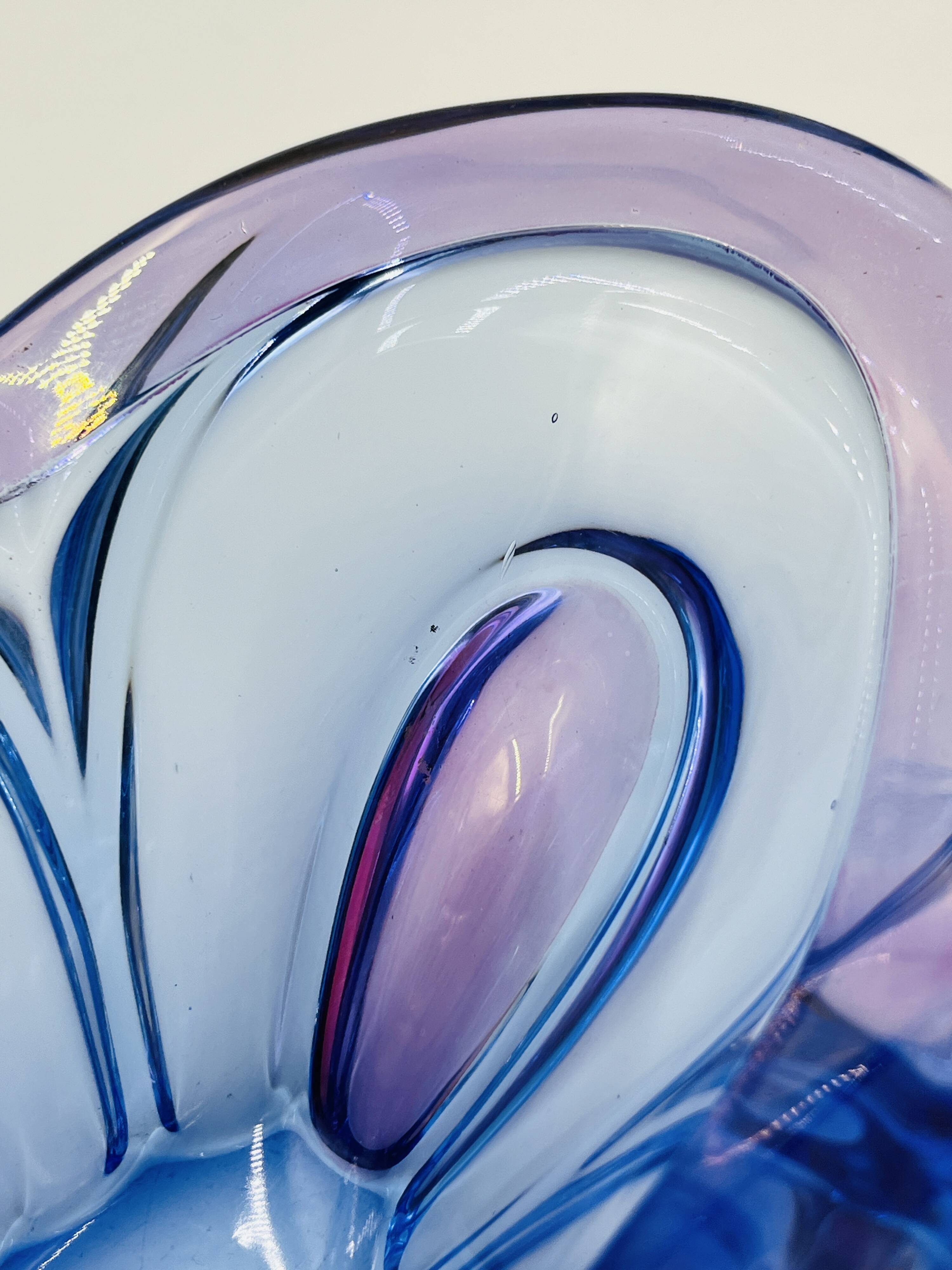 Bohemian glass art cup Chribska